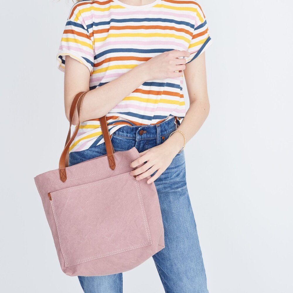 Madewell RARE The Canvas Medium Transport Tote in Violet Dusk